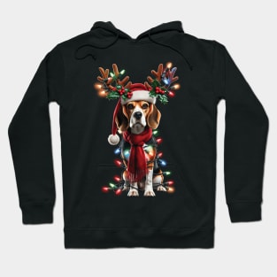 Jack Russell Reindeer Christmas Hoodie